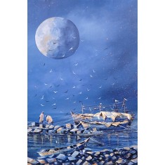Malik Tariq, 12 x 18 Inch, Acrylic On Canvas, Cityscape Painting, AC-MKT-009